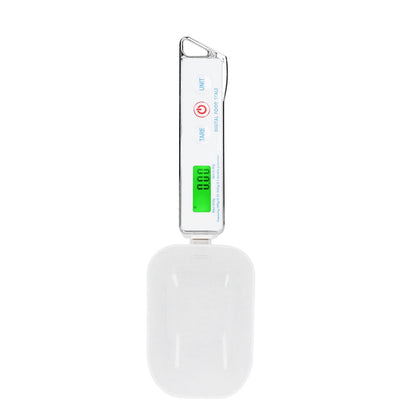 Digital Spoon Scale Household Portable Stainless Steel Kitchen Baking Scale for Flour Tea Spices 500g/0.1gWhite