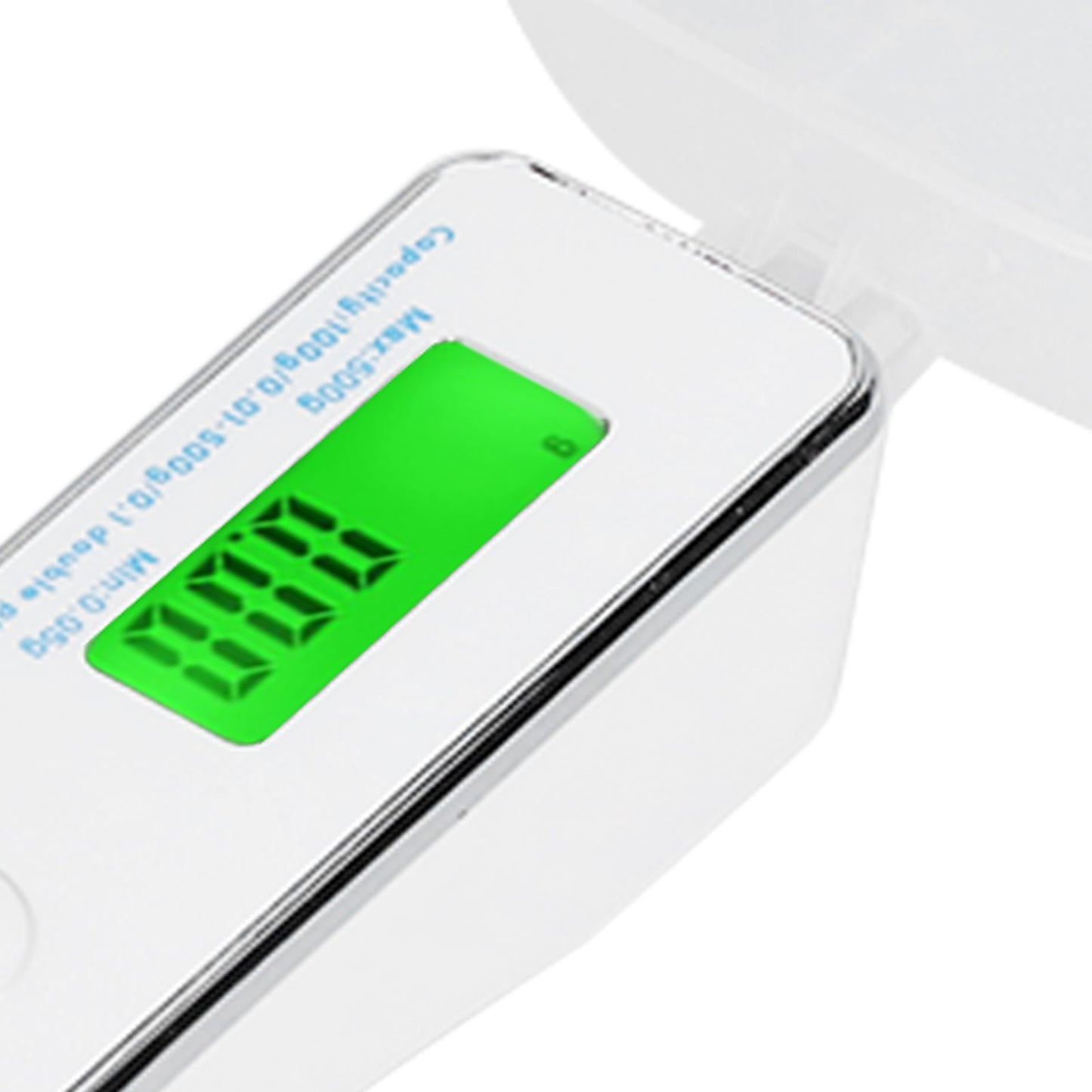Digital Spoon Scale Household Portable Stainless Steel Kitchen Baking Scale for Flour Tea Spices 500g/0.1gWhite