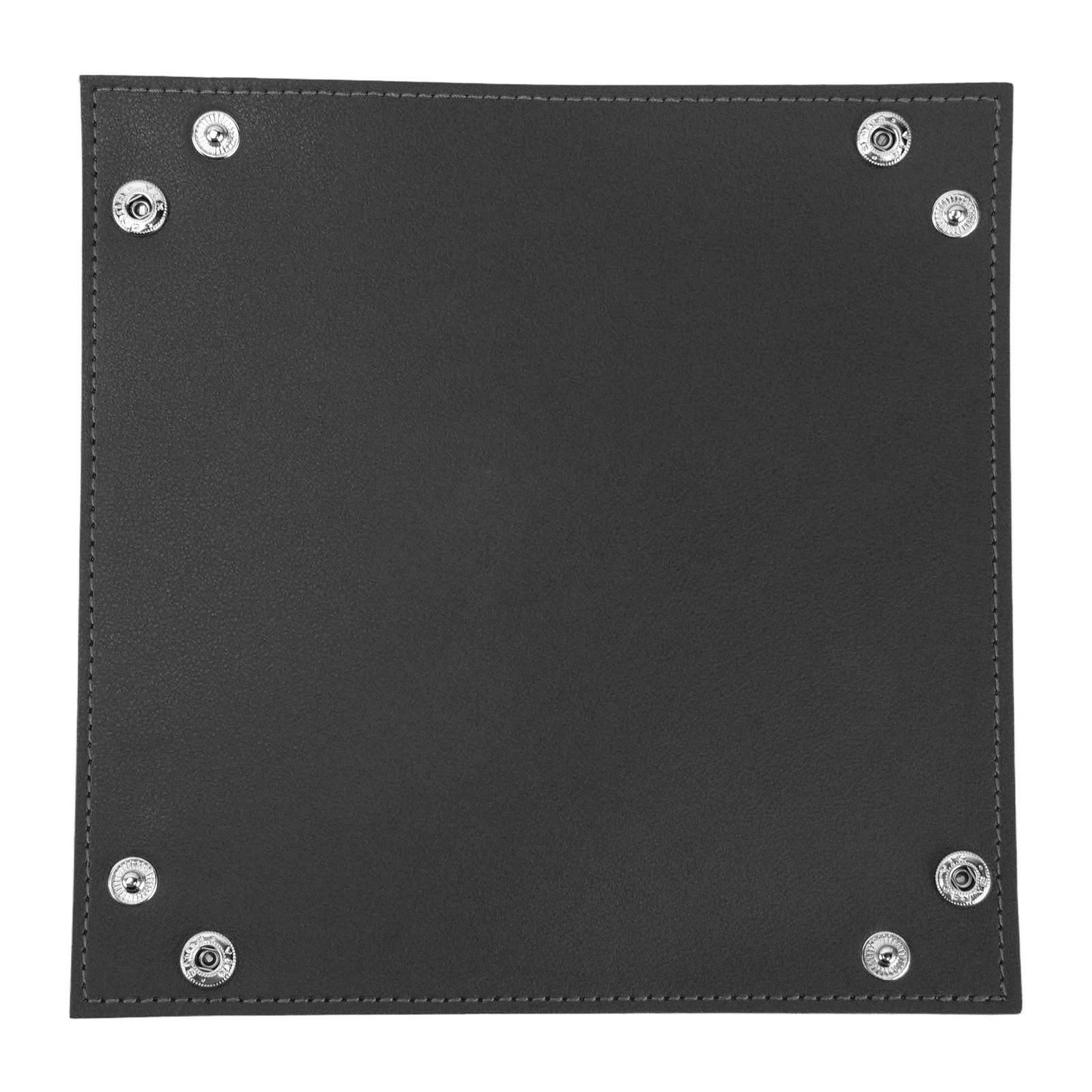 Leather Tray Fashionable Design Artificial Leather Durable Wide Application Mens Valet Tray for Jewelry Watch Key PhoneBlack