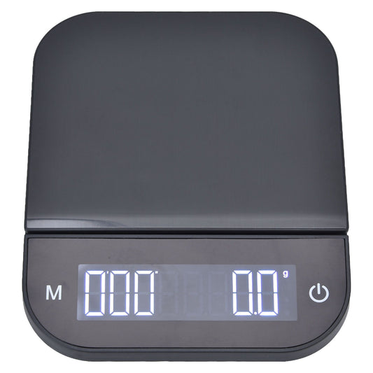 Coffee Scale Maximum 3KG Large LED Backlit Dual Units USB Charging Timing Function High Accuracy Kitchen Scale