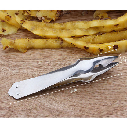 Fruit Peeler Knife Pointed Stainless Steel Vegetables Knife Kitchen Supplies for HouseholdEye Removing Clip