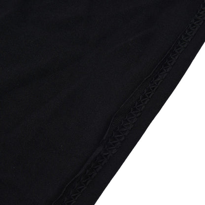 Table Cover Rectangular Wrinkle Resistant Washable Universal Black Stretch Tablecloth for Wedding Party ExhibitionBlack 6FT(183x76x76cm)