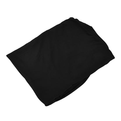 Table Cover Rectangular Wrinkle Resistant Washable Universal Black Stretch Tablecloth for Wedding Party ExhibitionBlack 8FT(244x76x76cm)