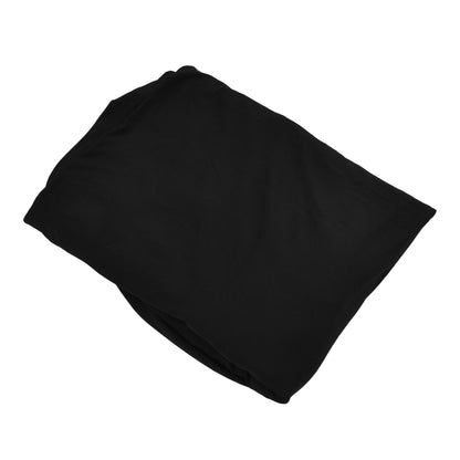 Table Cover Rectangular Wrinkle Resistant Washable Universal Black Stretch Tablecloth for Wedding Party ExhibitionBlack 8FT(244x76x76cm)