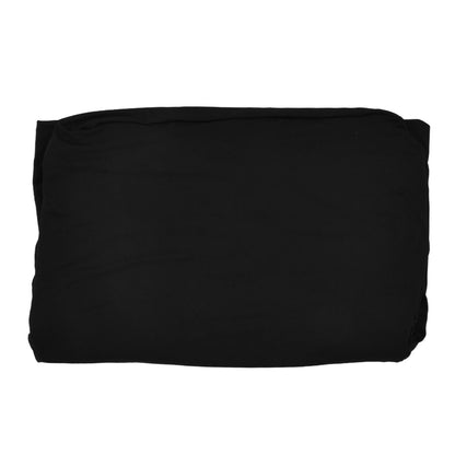Table Cover Rectangular Wrinkle Resistant Washable Universal Black Stretch Tablecloth for Wedding Party ExhibitionBlack 8FT(244x76x76cm)