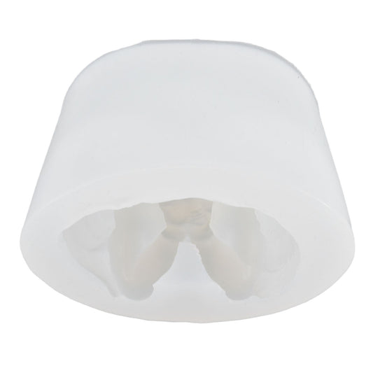3D Angel Resin Mold Easy to Demold Reusable Food Grade Silicone Baby Angel Candle Mold for DIY Home Decoration CakeFace with Two Hands