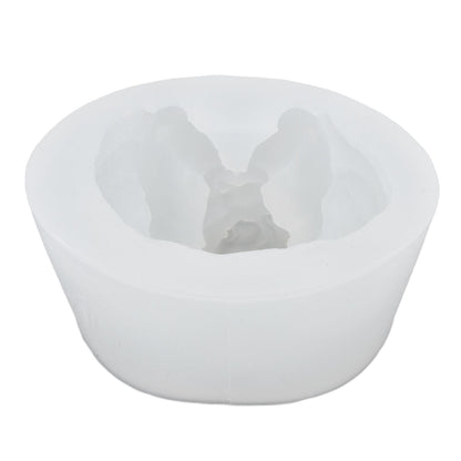 3D Angel Resin Mold Easy to Demold Reusable Food Grade Silicone Baby Angel Candle Mold for DIY Home Decoration CakeFace with Two Hands