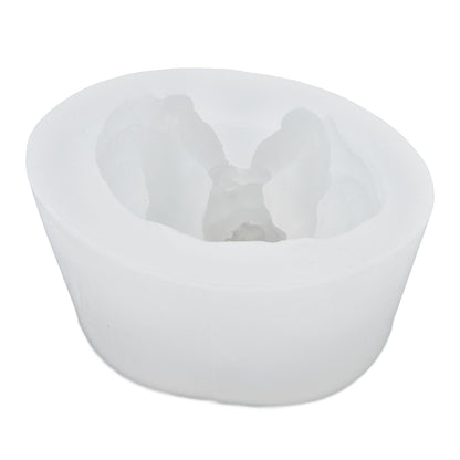 3D Angel Resin Mold Easy to Demold Reusable Food Grade Silicone Baby Angel Candle Mold for DIY Home Decoration CakeFace with Two Hands
