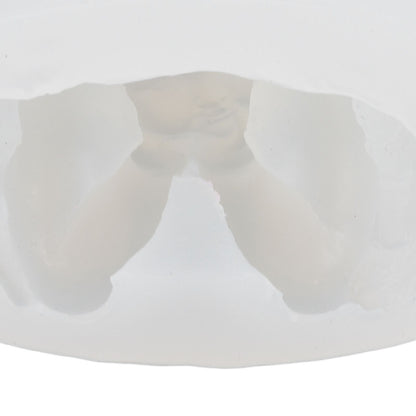 3D Angel Resin Mold Easy to Demold Reusable Food Grade Silicone Baby Angel Candle Mold for DIY Home Decoration CakeFace with Two Hands