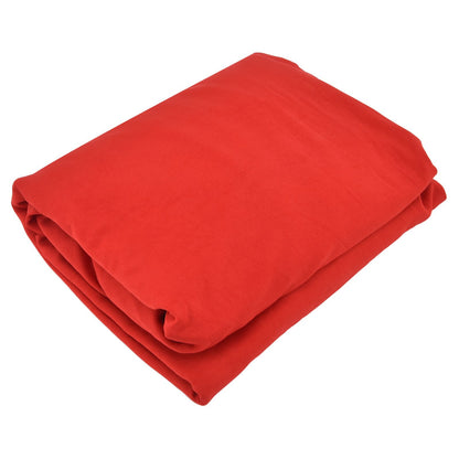Stretch Spandex Table Cover Good Elasticity Washable Reusable Red Stretchable Tablecloth with 4 Pockets for Wedding Party4FT(122x76x76cm)