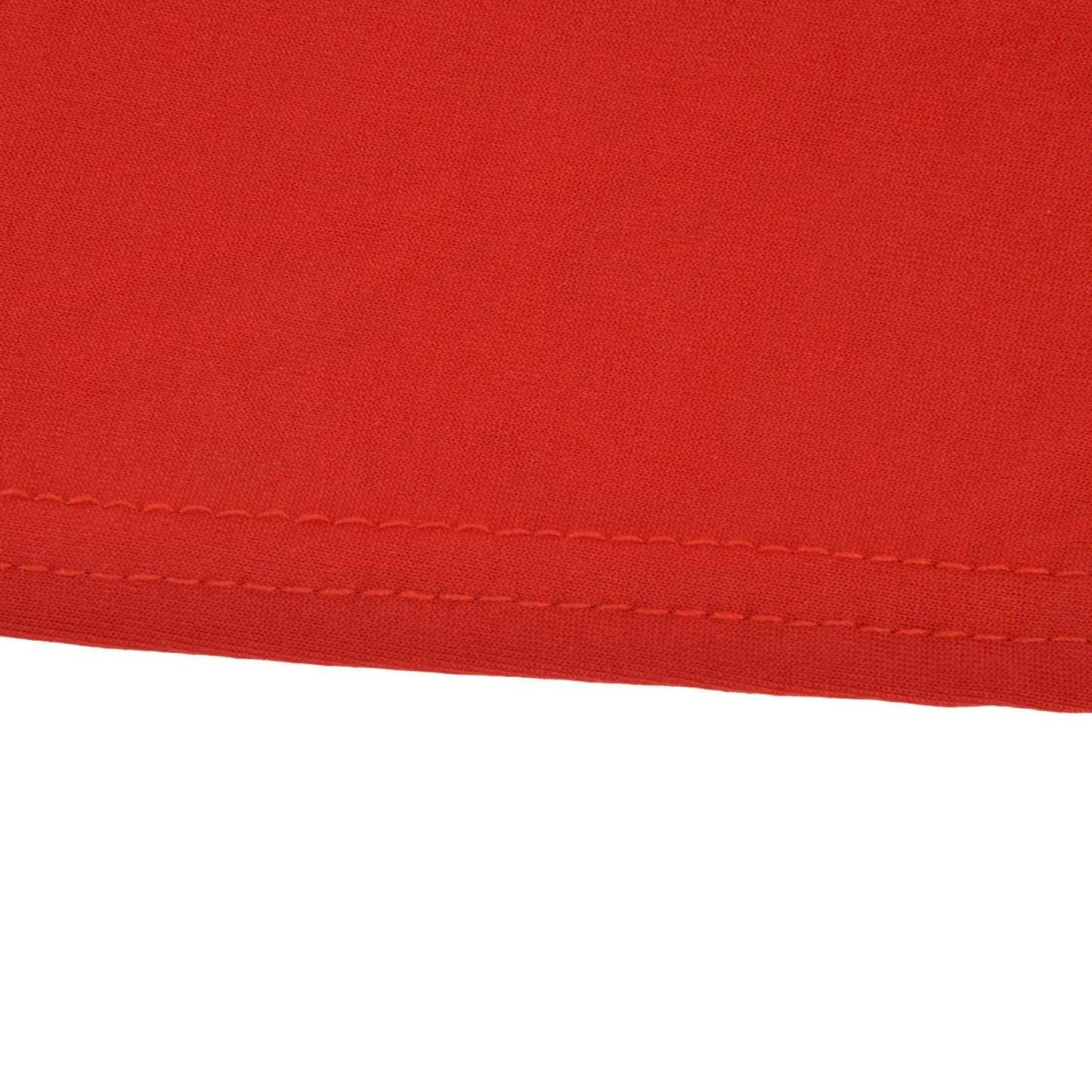 Stretch Spandex Table Cover Good Elasticity Washable Reusable Red Stretchable Tablecloth with 4 Pockets for Wedding Party4FT(122x76x76cm)