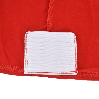 Stretch Spandex Table Cover Good Elasticity Washable Reusable Red Stretchable Tablecloth with 4 Pockets for Wedding Party8FT(244x76x76cm)