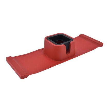 Couch Cup Holder Spill Proof Ergonomic Sofa Drink Holder Tray with Adjustable Stand and Adhesive Base