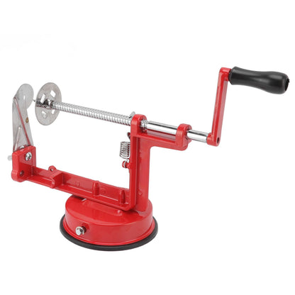 Potato Spiral Cutter Multifunctional Manual Rotating Stainless Steel Blade Rust Resistant Red Twisted Spiral Potato Peeler