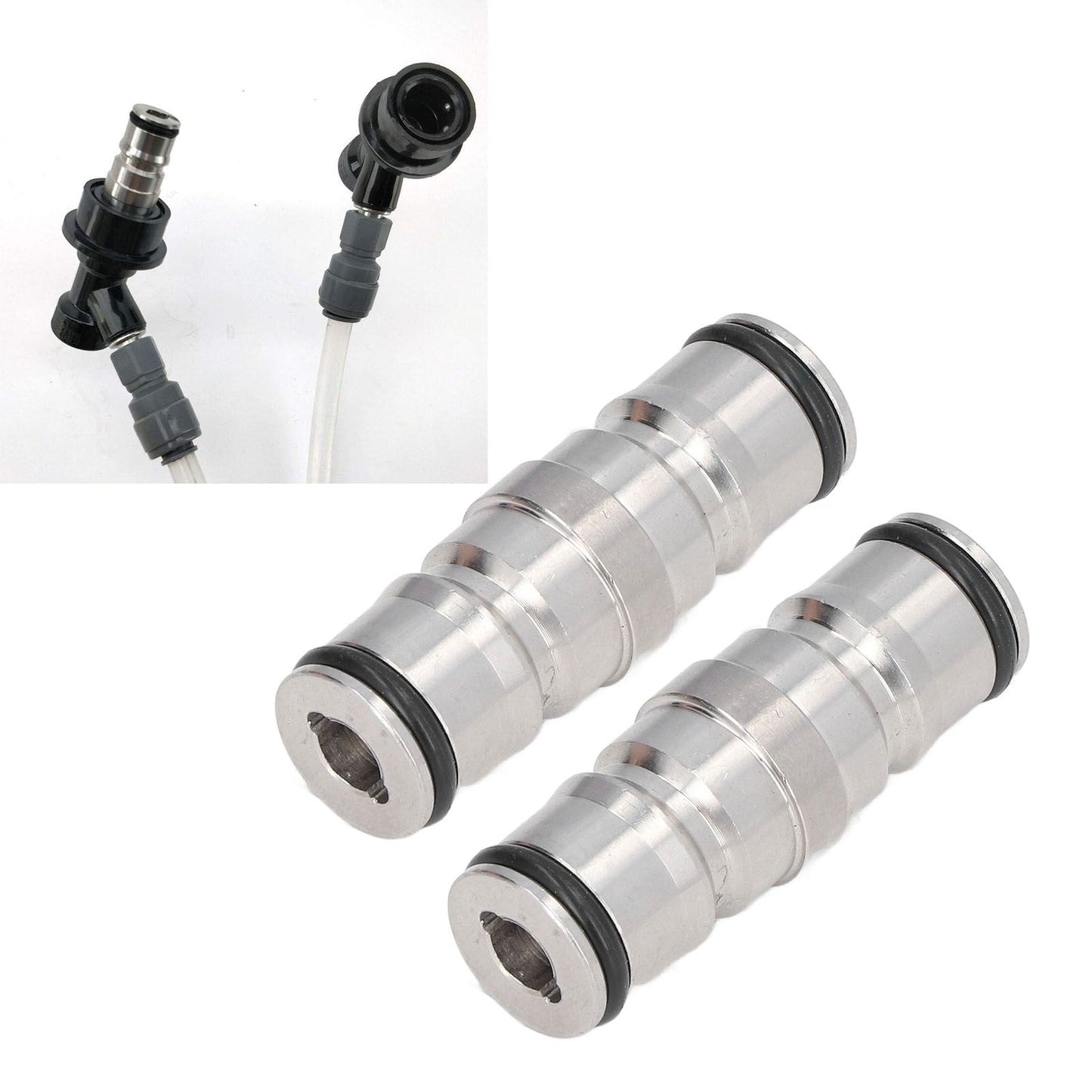 2 Pcs Homebrew Beer Keg Ball Lock Post Connector Stainless Steel Durable Quick Ball Lock Connector