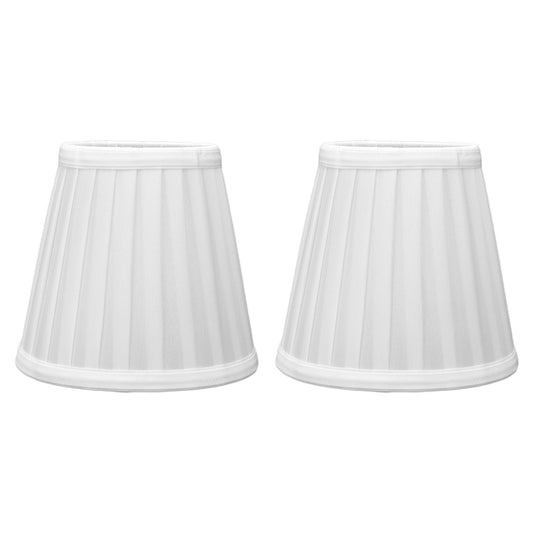 2 Pcs Double Small Lamp Shade Clip On Bulb Comfortable Material Barrel Fabric Lampshade for Table Chandelier Wall LampPX07