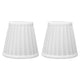 2 Pcs Double Small Lamp Shade Clip On Bulb Comfortable Material Barrel Fabric Lampshade for Table Chandelier Wall LampPX07