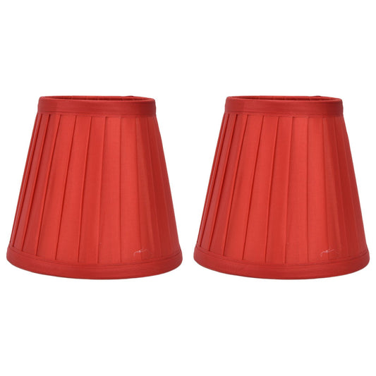 2 Pcs Double Small Lamp Shade Clip On Bulb Comfortable Material Barrel Fabric Lampshade for Table Chandelier Wall LampPX31