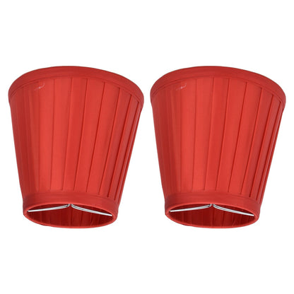 2 Pcs Double Small Lamp Shade Clip On Bulb Comfortable Material Barrel Fabric Lampshade for Table Chandelier Wall LampPX31