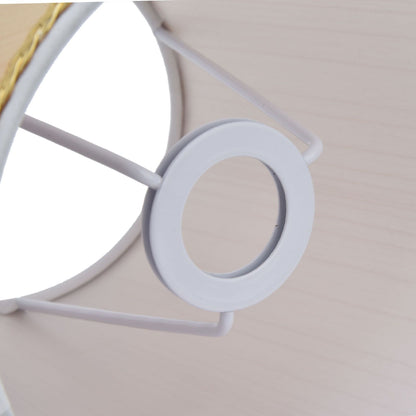 2PCS Small Lamp Shade Fabric Beige Golden Edge Lampshade for E14 Table Chandelier Wall Lamp
