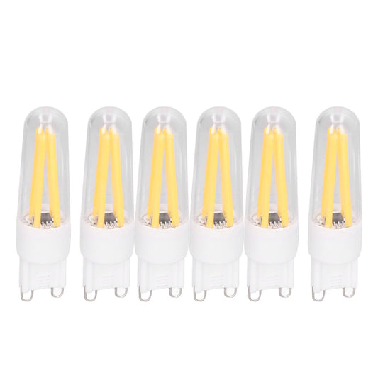 10Pcs G9 LED Bulb 3W 200LM Long Filament Bulbs for Chandelier Ceiling Lamp Table Lamp Warm White 220V