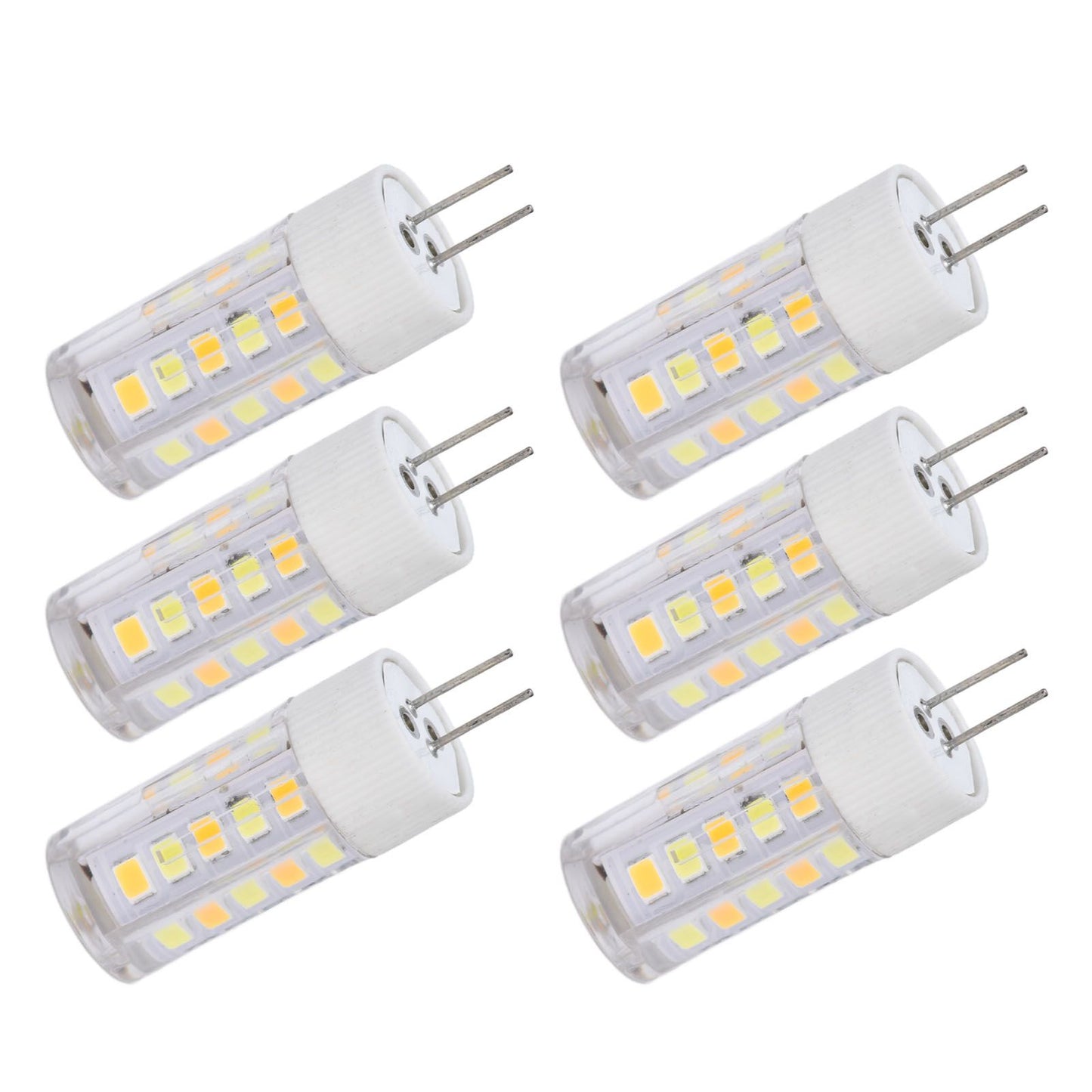 6PCS G4 Light Bulb 3 Light Color 220V Small Ceiling Lamp Bulb Wall Lamp Bulb for Home OfficeG4 3W 32LED