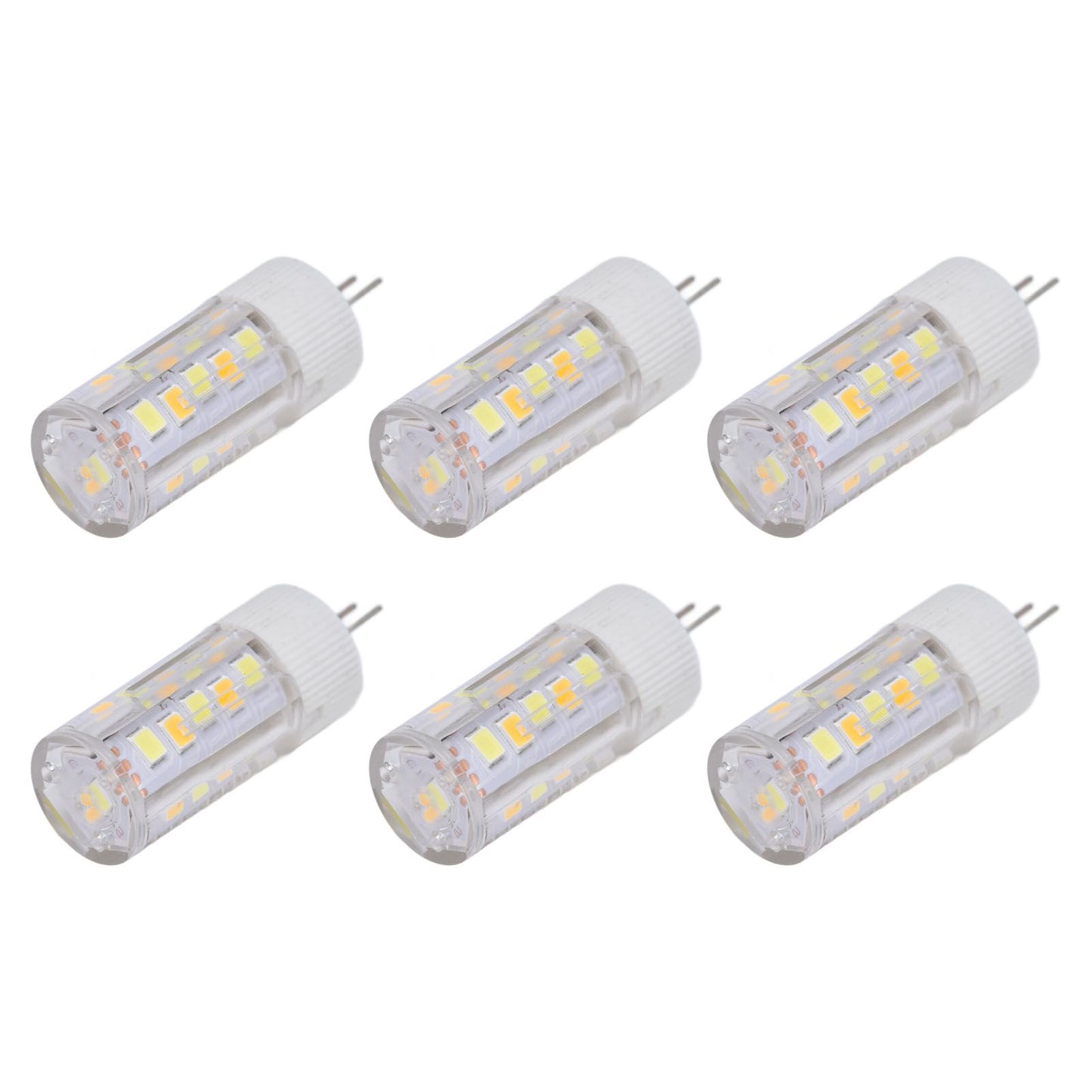 6PCS G4 Light Bulb 3 Light Color 220V Small Ceiling Lamp Bulb Wall Lamp Bulb for Home OfficeG4 3W 32LED