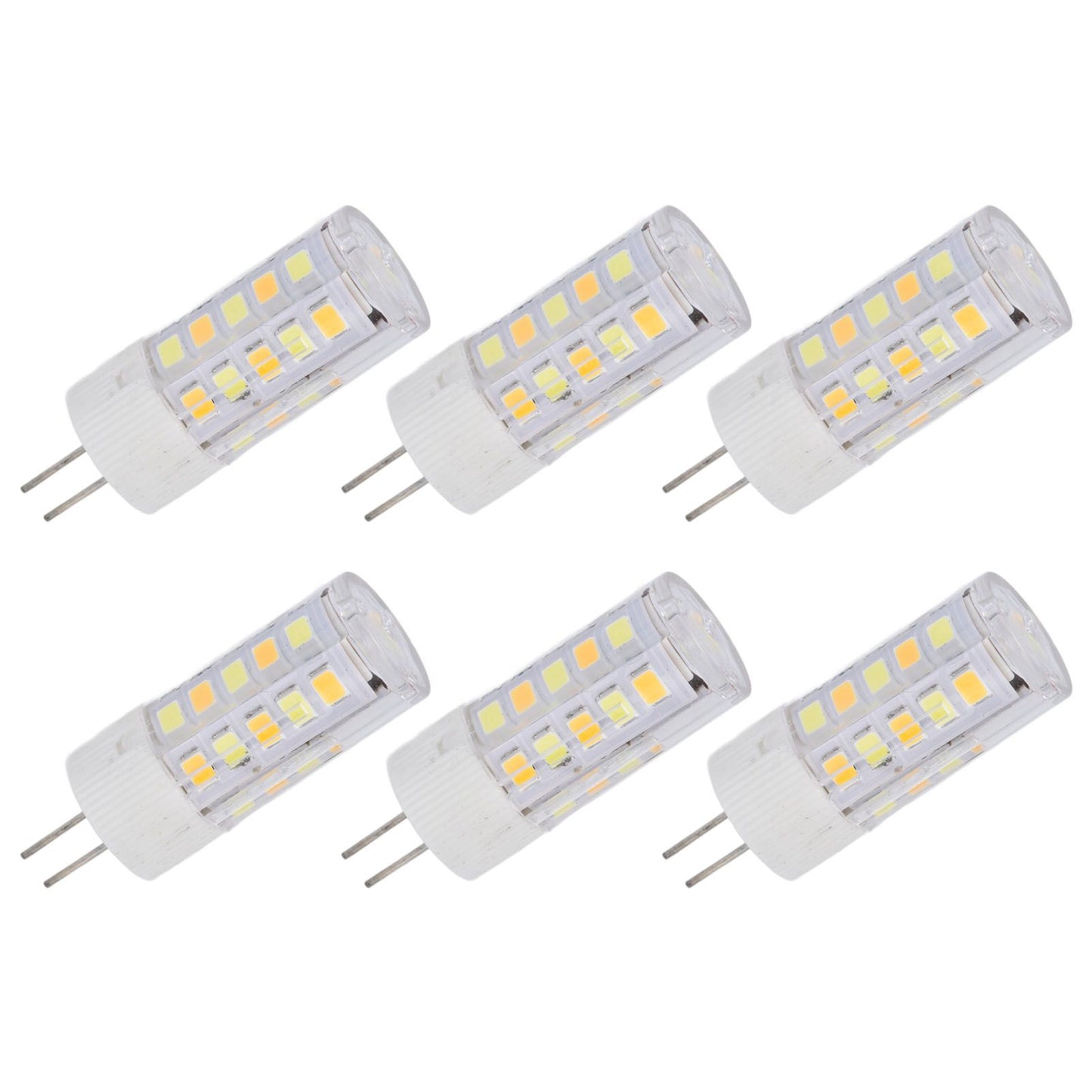 6PCS G4 Light Bulb 3 Light Color 220V Small Ceiling Lamp Bulb Wall Lamp Bulb for Home OfficeG4 3W 32LED