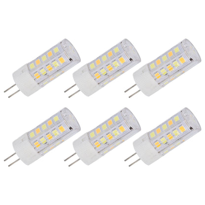 6PCS G4 Light Bulb 3 Light Color 220V Small Ceiling Lamp Bulb Wall Lamp Bulb for Home OfficeG4 3W 32LED