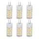 6PCS G4 Light Bulb 3 Light Color 220V Small Ceiling Lamp Bulb Wall Lamp Bulb for Home OfficeG4 5W 52LED