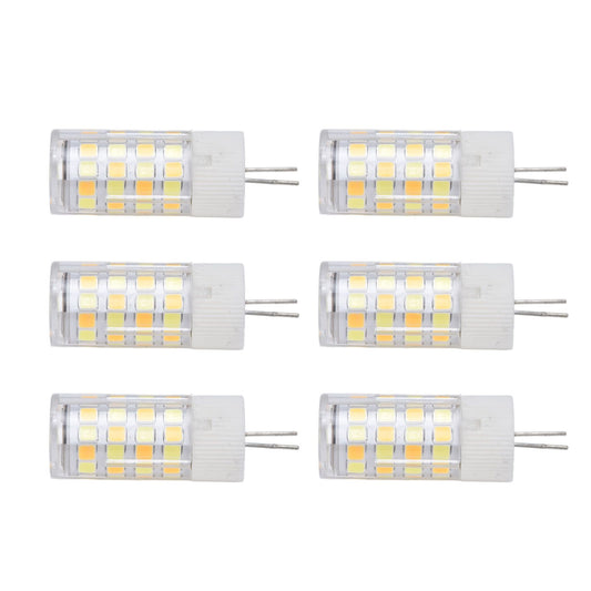 6PCS G4 Light Bulb 3 Light Color 220V Small Ceiling Lamp Bulb Wall Lamp Bulb for Home OfficeG4 5W 52LED