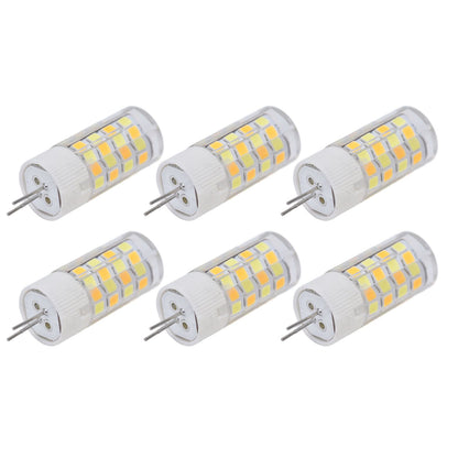 6PCS G4 Light Bulb 3 Light Color 220V Small Ceiling Lamp Bulb Wall Lamp Bulb for Home OfficeG4 5W 52LED