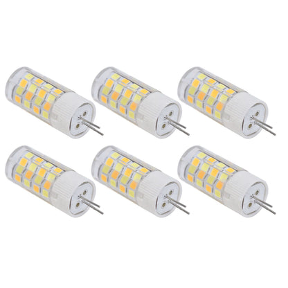 6PCS G4 Light Bulb 3 Light Color 220V Small Ceiling Lamp Bulb Wall Lamp Bulb for Home OfficeG4 5W 52LED