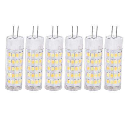6PCS G4 Light Bulb 3 Light Color 220V Small Ceiling Lamp Bulb Wall Lamp Bulb for Home OfficeG4 7W 64LED