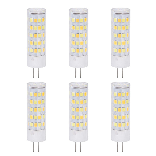 6PCS G4 Light Bulb 3 Light Color 220V Small Ceiling Lamp Bulb Wall Lamp Bulb for Home OfficeG4 7W 64LED