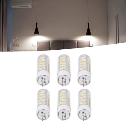 6PCS G4 Light Bulb 3 Light Color 220V Small Ceiling Lamp Bulb Wall Lamp Bulb for Home OfficeG4 7W 64LED