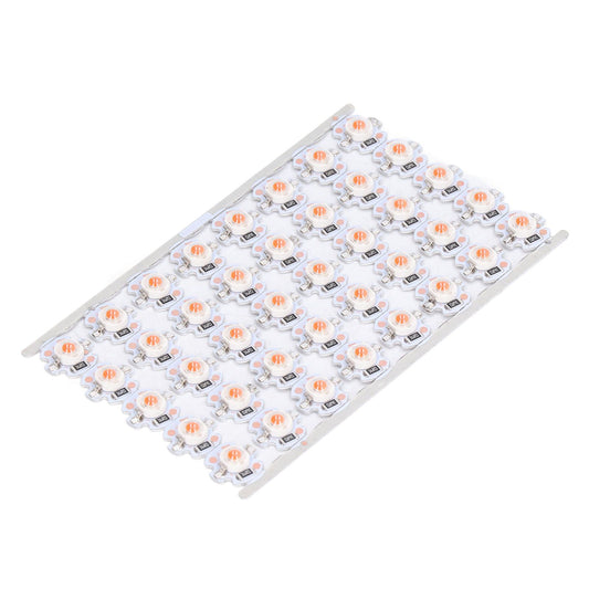 LED Chip Bulb High Brightness Energy Saving DIY Lamp Beads with Aluminum Plate for 1W 12V Headlights Cabinet LightsRed Light
