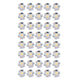 40pcs LED Chip Bulb 1W 24V 16mm/0.6in Aluminum Base Low Power Consumption Lamp Beads for Flashlights HeadlightsWarm Light