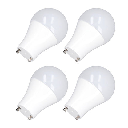 4PCS GU24 Light Bulb High Brightness Energy Saving LED A19 Light Bulb for Bedroom Office 120V5W Warm White 2700K