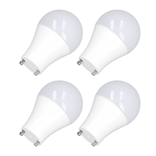 4PCS GU24 Light Bulb High Brightness Energy Saving LED A19 Light Bulb for Bedroom Office 120V5W Cold White 5000K
