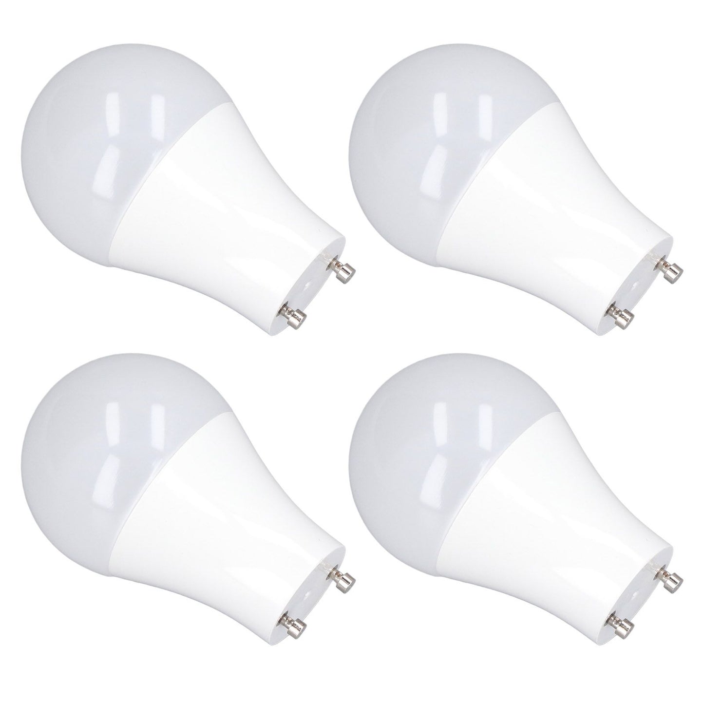 4PCS GU24 Light Bulb High Brightness Energy Saving LED A19 Light Bulb for Bedroom Office 120V5W Cold White 5000K