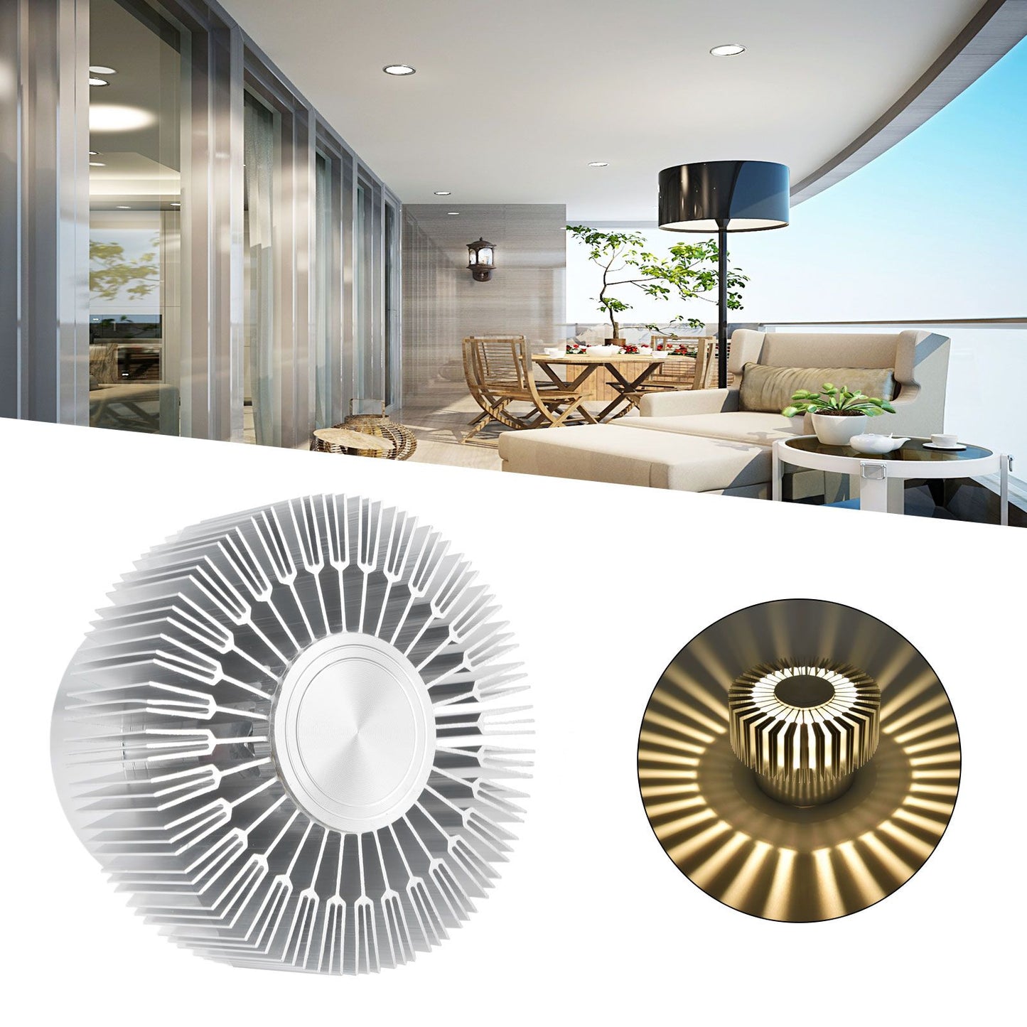 Ceiling Light 3W LED Sun Shaped Ceiling Astigmatism Light Bar Corridor Porch Decoration Ceiling LightEconomy Warm Light