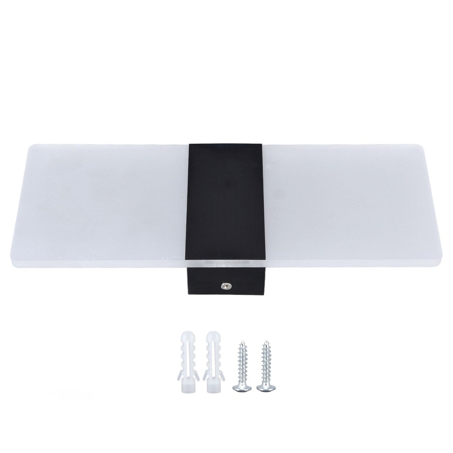 LED Wall Lamp 6W Acrylic Wall Light 360° Luminous High Brightness Preservative Up Down Lights for Bedroom Canteen 90‑265VBlack