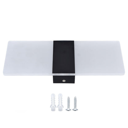 LED Wall Lamp 6W Acrylic Wall Light 360° Luminous High Brightness Preservative Up Down Lights for Bedroom Canteen 90‑265VBlack