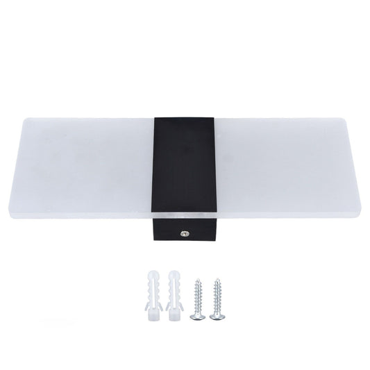 LED Wall Lamp 6W Acrylic Wall Light 360° Luminous High Brightness Preservative Up Down Lights for Bedroom Canteen 90‑265VBlack