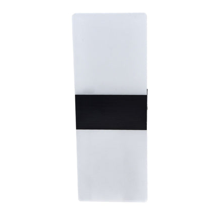 LED Wall Lamp 6W Acrylic Wall Light 360° Luminous High Brightness Preservative Up Down Lights for Bedroom Canteen 90‑265VBlack