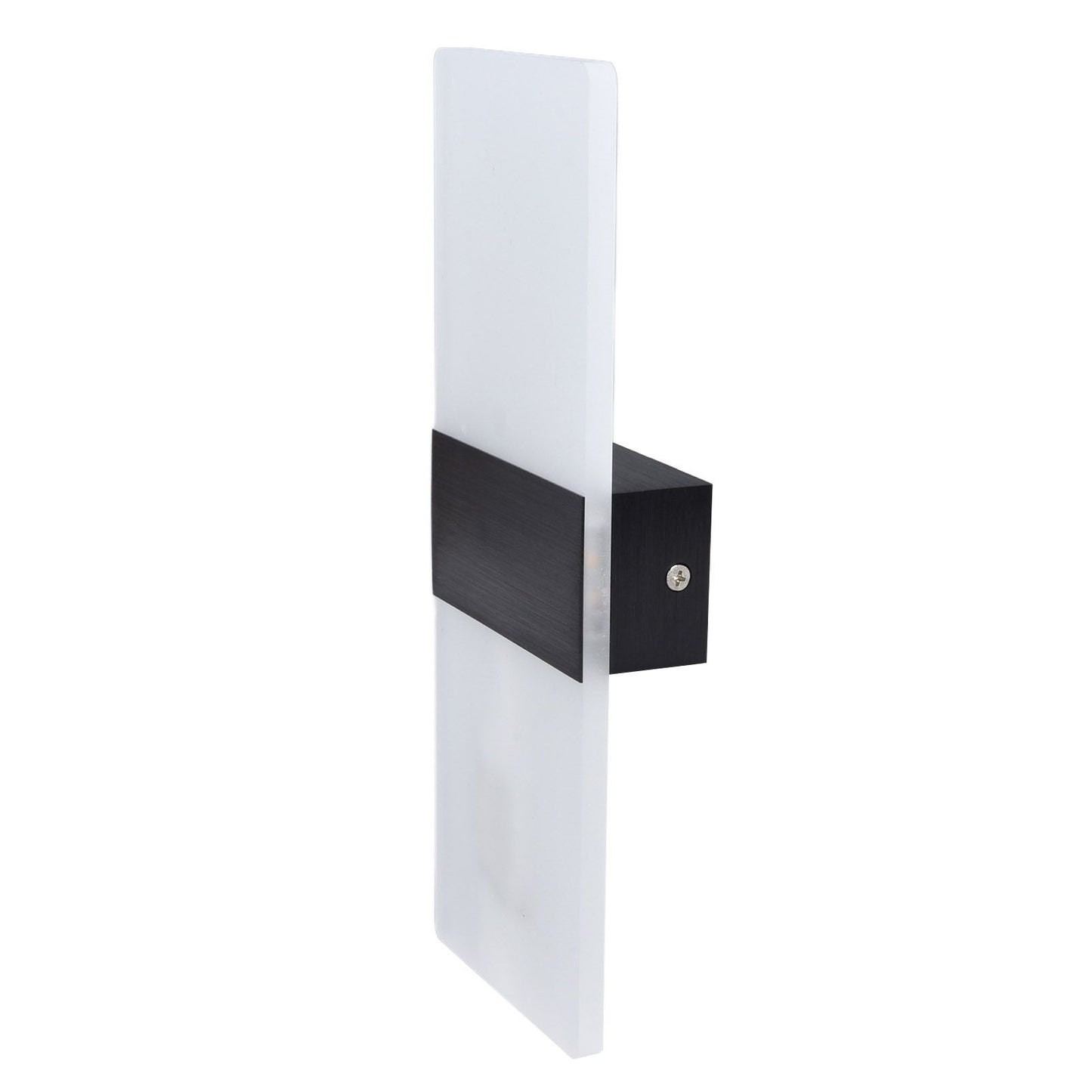 LED Wall Lamp 6W Acrylic Wall Light 360° Luminous High Brightness Preservative Up Down Lights for Bedroom Canteen 90‑265VBlack