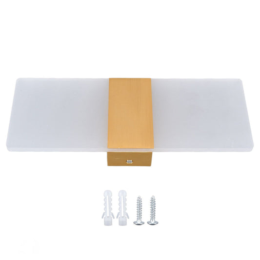 LED Wall Lamp 6W Acrylic Wall Light 360° Luminous High Brightness Preservative Up Down Lights for Bedroom Canteen 90‑265VGold