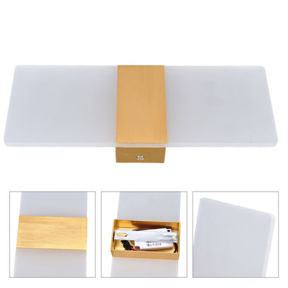 LED Wall Lamp 6W Acrylic Wall Light 360° Luminous High Brightness Preservative Up Down Lights for Bedroom Canteen 90‑265VGold
