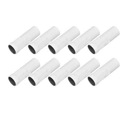 10Pcs E14 Metal Tube for Candle Lamp Holder Lamp Base Lighting Accessories 25x80mm White